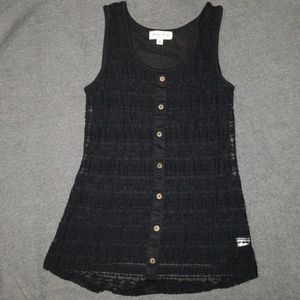 Black tank top see through